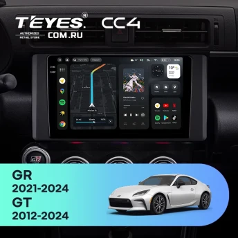 Штатная магнитола Teyes CC4 8/128 Toyota GR 86 ZN8 GT 86 ZN6 (2012-2021)