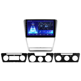 Переходная рамка Skoda Octavia 2 A5 (2008-2013) Серая (10")