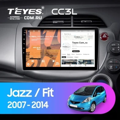 Штатная магнитола Teyes CC3L 4/64 Honda Jazz 2 GG (2007-2014) Правый руль