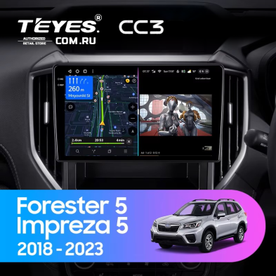 Штатная магнитола Teyes CC3 4/32 Subaru Impreza 5 (2018-2023)