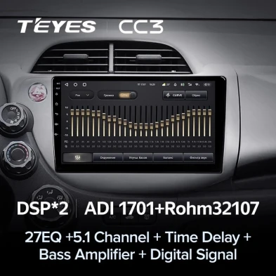 Штатная магнитола Teyes CC3 4/32 Honda Fit 2 GE (2007-2014)
