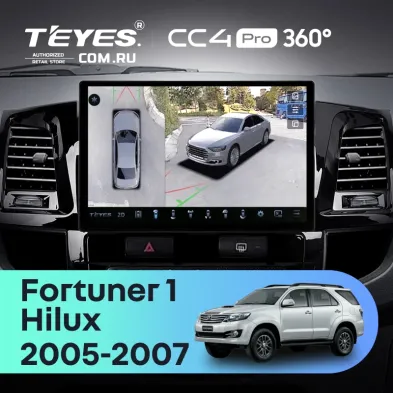 Штатная магнитола Teyes CC4 Pro 360 12/256 Toyota Hilux (2005-2007) F2 (13")