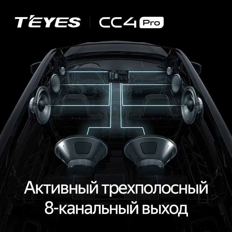 Штатная магнитола Teyes CC4 Pro 12/256 Lada Vesta NG (2023-2026) Тип-B (глянец)