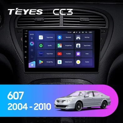 Штатная магнитола Teyes CC3 4/32 Peugeot 607 (2004-2010)