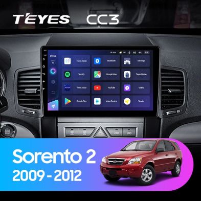 Штатная магнитола Teyes CC3 4/32 Kia Sorento 2 XM (2009-2012) Тип-A
