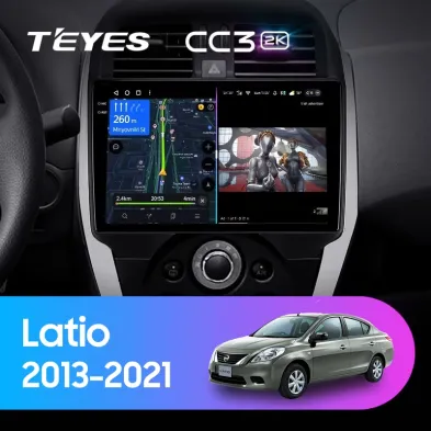 Штатная магнитола Teyes CC3 2K 4/64 Nissan Latio (N17) (2013-2021) F1