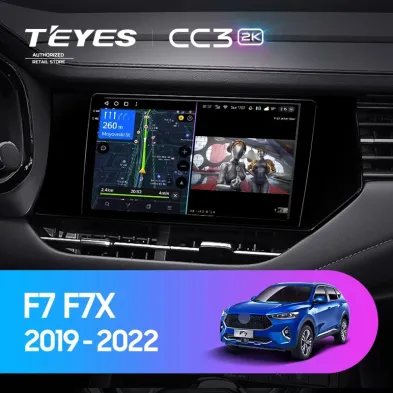 Штатная магнитола Teyes CC3 2K 360 6/128 Haval F7 F7X (2019-2022)