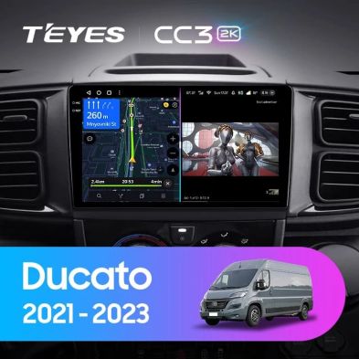 Штатная магнитола Teyes CC3 2K 6/128 Fiat Ducato Van L3H2 (2021-2023)