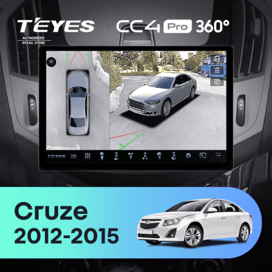 Штатная магнитола Teyes CC4 Pro 360 12/256 Chevrolet Cruze J300 J308 (2012-2015) F3 (11")