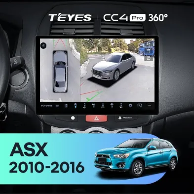 Штатная магнитола Teyes CC4 Pro 360 8/128 Mitsubishi ASX 1 (2010-2016) Тип-A (13")