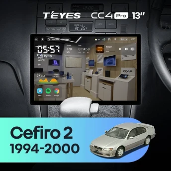 Штатная магнитола Teyes CC4 Pro 8/128 Nissan Cefiro 2 A32 (1994-2000) F1 (13")