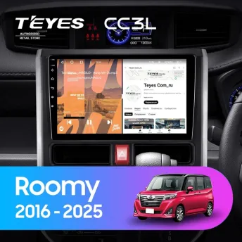 Штатная магнитола Teyes CC3L 4/32 Toyota Roomy (2016-2025) Правый руль