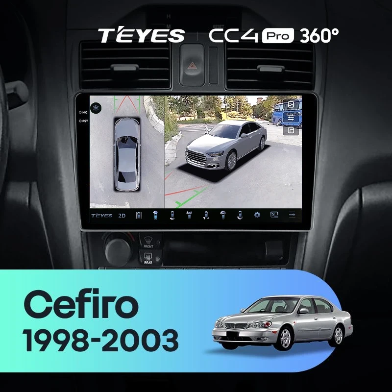 Штатная магнитола Teyes CC4 Pro 360 8/128 Nissan Cefiro 3 A33 (1998-2003) F2