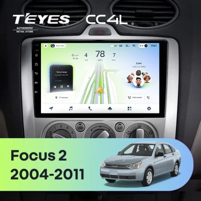 Штатная магнитола Teyes CC4L 6/64 Ford Focus 2 Mk 2 (2004-2011) F1