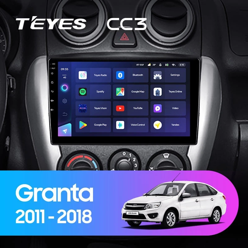 Штатная магнитола Teyes CC3 4/32 Lada Granta Sport (2011-2018) Тип-B