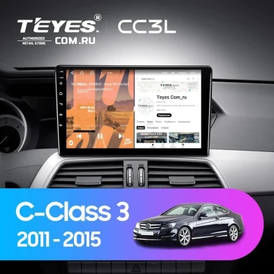 Штатная магнитола Teyes CC3L 4/32 Mercedes-Benz C-Class W204 C204 S204 (2011-2015)
