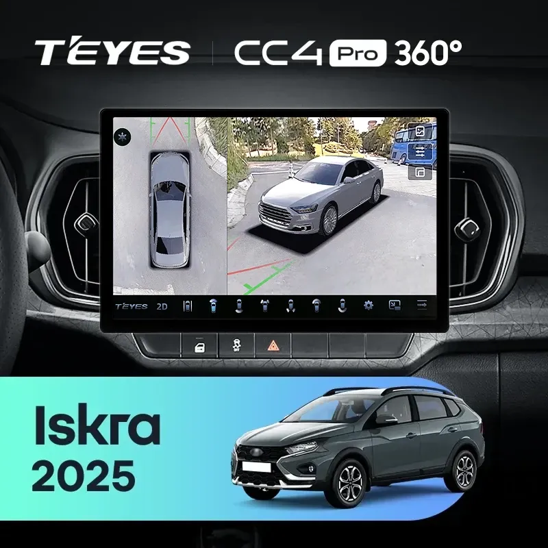 Штатная магнитола Teyes CC4 Pro 360 8/128 LADA Iskra SW Cross (2025-2026) Тип-A (11")