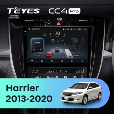 Штатная магнитола Teyes CC4 Pro 8/128 Toyota Harrier XU60 (2013-2020) F2