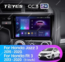Штатная магнитола Teyes CC3 2K 4/32 Honda Jazz 3 (2015-2020) Тип-А