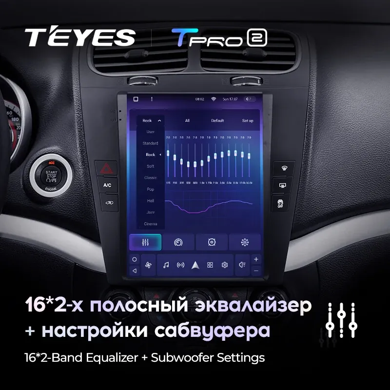 Штатная магнитола Tesla style Teyes TPRO 2 4/32 Dodge Journey JC (2011-2020)