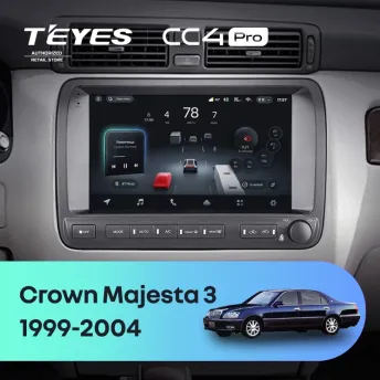 Штатная магнитола Teyes CC4 Pro 12/256 Toyota Crown Majesta 3 S170 (1999-2004)