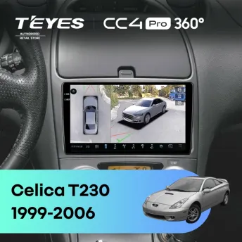 Штатная магнитола Teyes CC4 Pro 360 12/256 Toyota Celica T230 (1999-2006)