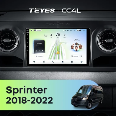 Штатная магнитола Teyes CC4L 6/64 Mercedes-Benz Sprinter (2018-2022) F1