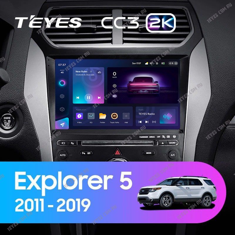 Штатная магнитола Teyes CC3 2K 4/32 Ford Explorer 5 (2011-2019) Тип-B