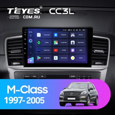 Штатная магнитола Teyes CC3L 4/32 Mercedes-Benz M-Class I W163 ML (1997-2005) Тип-B