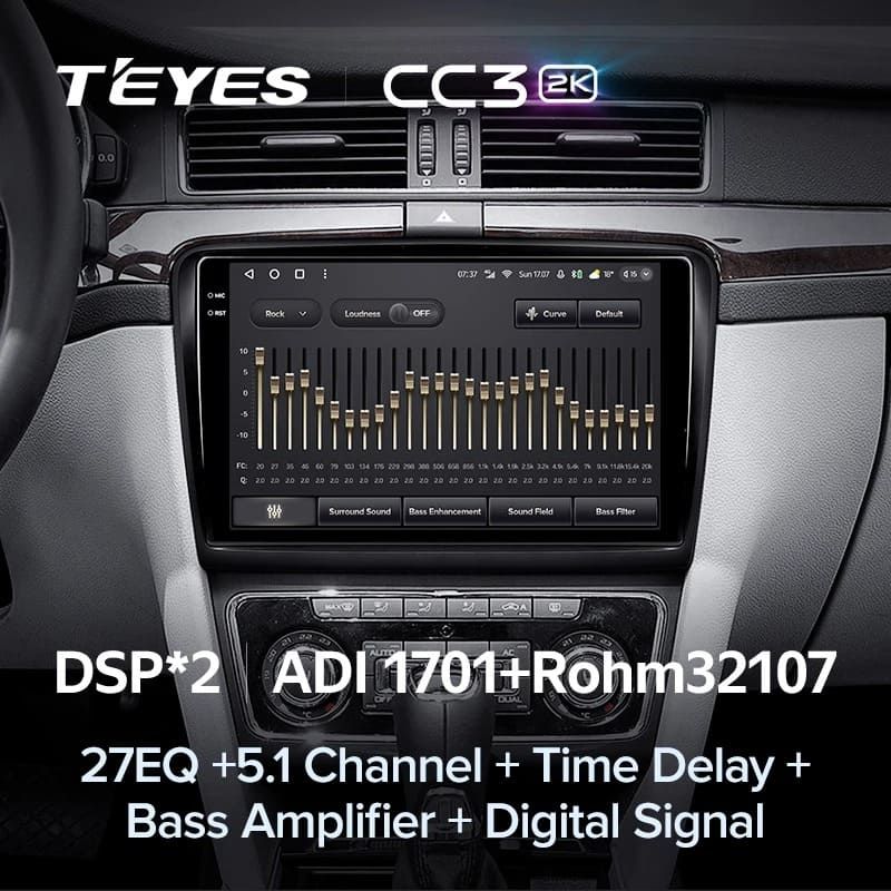 Штатная магнитола Teyes CC3 2K 4/32 Skoda Superb 2 B6 (2008-2015) (10 inch Universal)