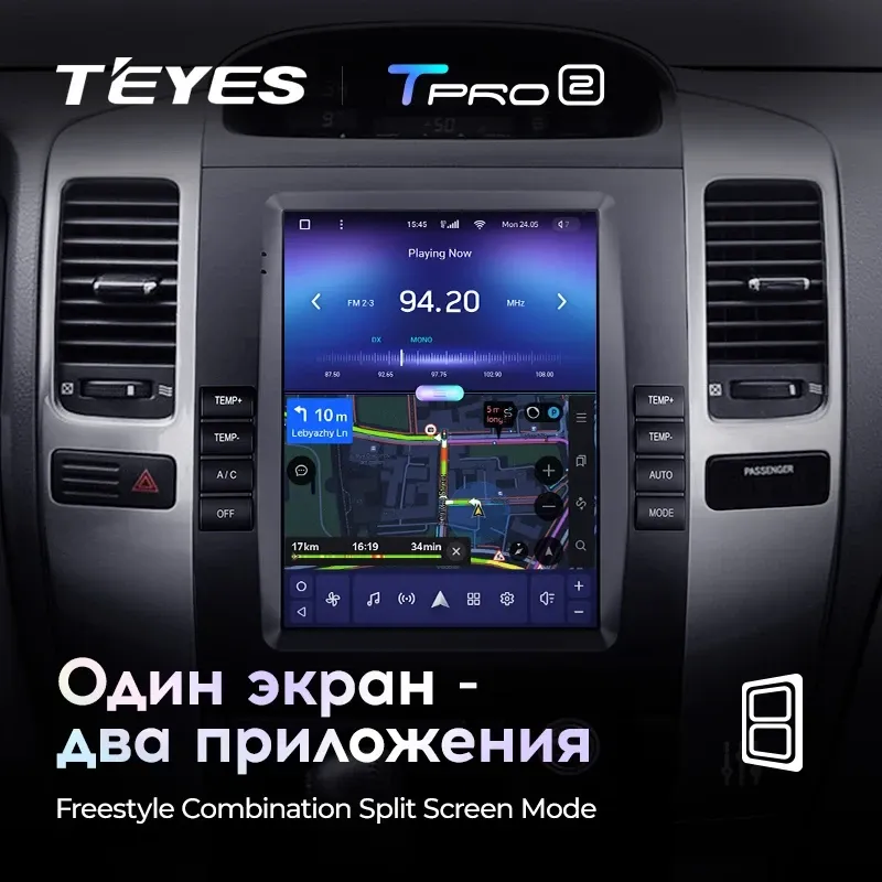 Штатная магнитола Tesla style Teyes TPRO 2 4/32 Lexus GX470 (2002-2009) Тип-B