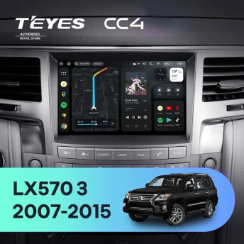 Штатная магнитола Teyes CC4 8/128 Lexus LX570 J200 3 (2007-2015) Тип-A