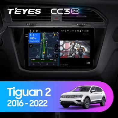 Штатная магнитола Teyes CC3 2K 4/64 Volkswagen Tiguan 2 (2016-2022) Тип-A