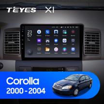 Штатная магнитола Teyes X1 4G 2/32 Toyota Corolla E130 E120 (2000-2004)