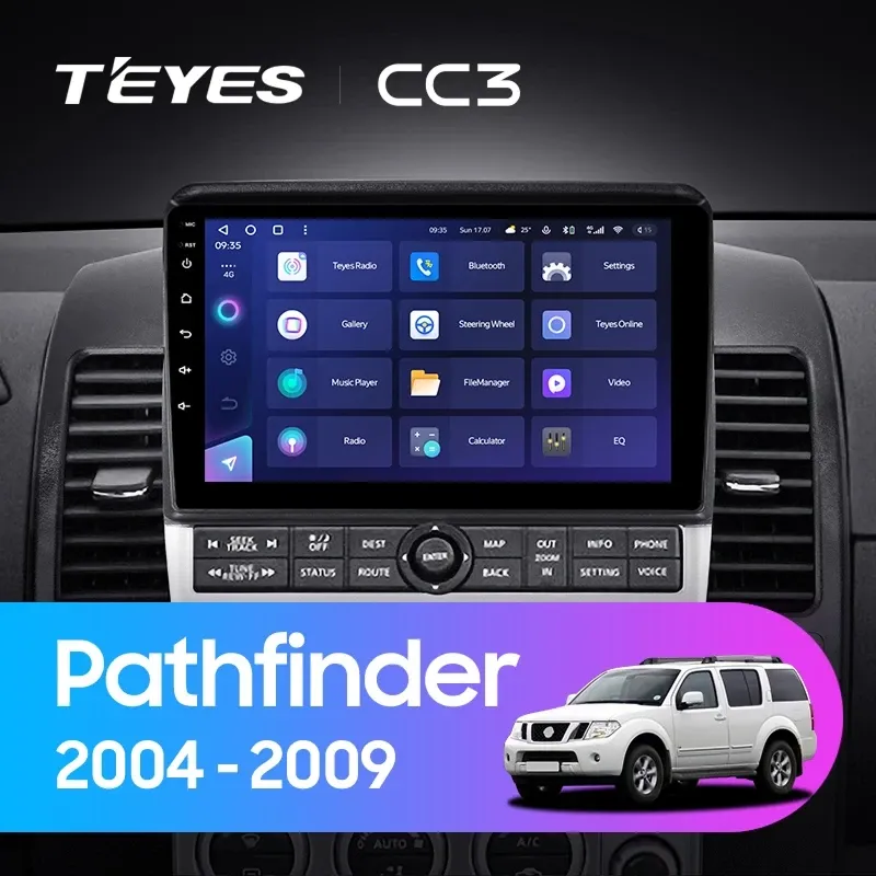 Штатная магнитола Teyes CC3L 4/64 Nissan Pathfinder R51 (2004-2009) F2