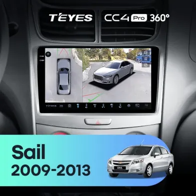 Штатная магнитола Teyes CC4 Pro 360 8/128 Chevrolet Sail (2009-2013)