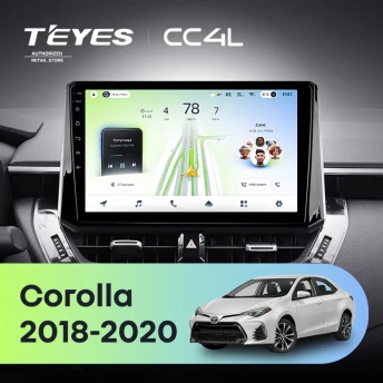 Штатная магнитола Teyes CC4L 6/64 Toyota Corolla 12 (2018-2020) Тип-A