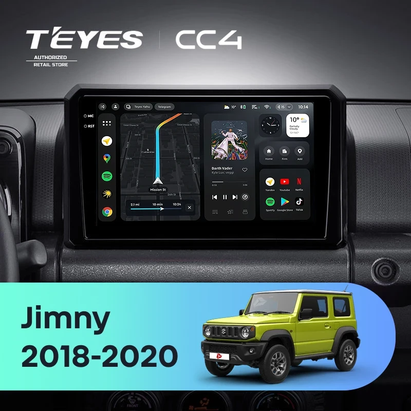 Штатная магнитола Teyes CC4 6/64 Suzuki Jimny JB64 (2018-2020)