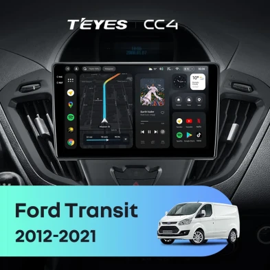 Штатная магнитола Teyes CC4 8/128 Ford Transit (2012-2021) F1