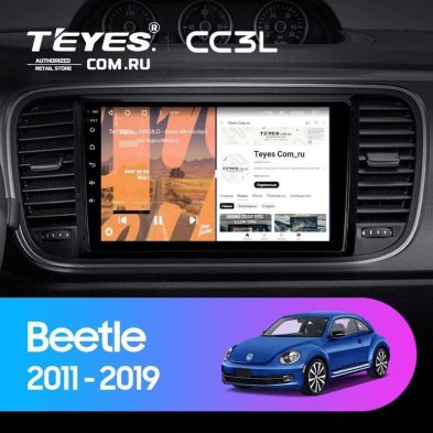 Штатная магнитола Teyes CC3L 4/32 Volkswagen Beetle A5 (2011-2019) (10 inch Universal)