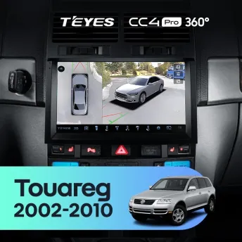 Штатная магнитола Teyes CC4 Pro 360 8/128 Volkswagen Touareg GP (2002-2010) F1