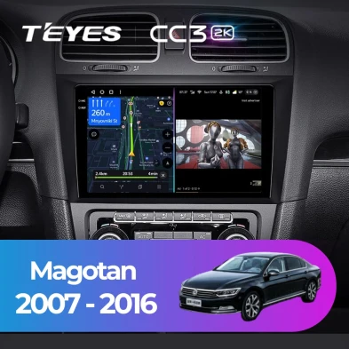 Штатная магнитола Teyes CC3 2K 360 6/128 Volkswagen Magotan (2007-2016)