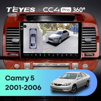 Штатная магнитола Teyes CC4 Pro 360 12/256 Toyota Camry 5 XV 30 (2001-2006) Тип-B