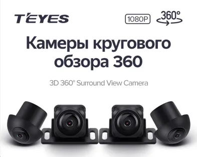 Камеры кругового обзора Teyes 3D 360 1080P