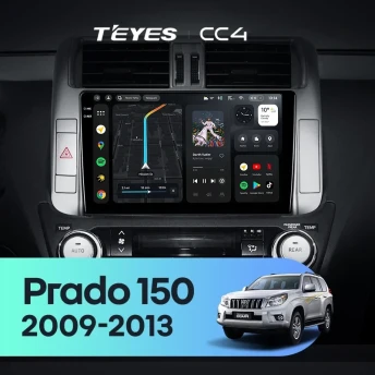 Штатная магнитола Teyes CC4 8/128 Toyota Land Cruiser Prado 150 (2009-2013) F2 Тип-B