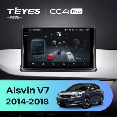 Штатная магнитола Teyes CC4 Pro 8/128 Changan Alsvin V7 (2014-2018)