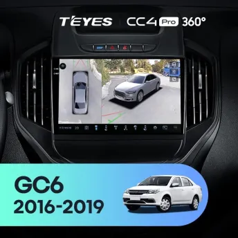 Штатная магнитола Teyes CC4 Pro 360 12/256 Geely GC6 (2016-2019)