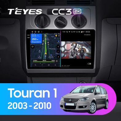 Штатная магнитола Teyes CC3 2K 4/32 Volkswagen Touran 1 (2003-2010)