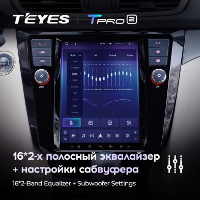 Штатная магнитола Tesla style Teyes TPRO 2 4/32 Nissan Qashqai 2 J11 (2013-2022)