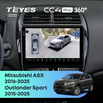 Штатная магнитола Teyes CC4 Pro 360 8/128 Mitsubishi ASX (2016-2025) F2